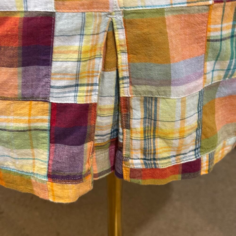 Pendleton Madras Plaid Orange Patchwork Straight … - image 6